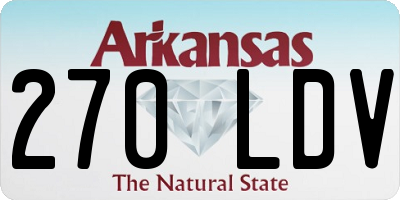 AR license plate 270LDV