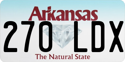 AR license plate 270LDX