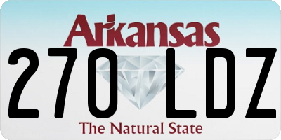 AR license plate 270LDZ