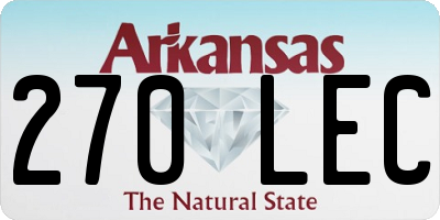 AR license plate 270LEC