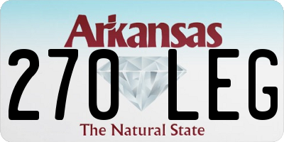 AR license plate 270LEG