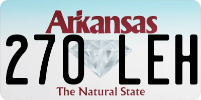 AR license plate 270LEH