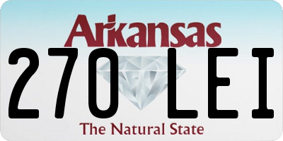 AR license plate 270LEI