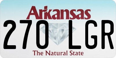 AR license plate 270LGR