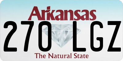 AR license plate 270LGZ