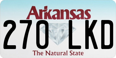 AR license plate 270LKD