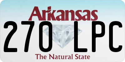 AR license plate 270LPC