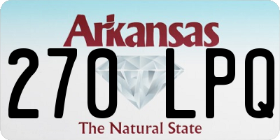 AR license plate 270LPQ
