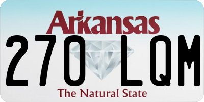 AR license plate 270LQM