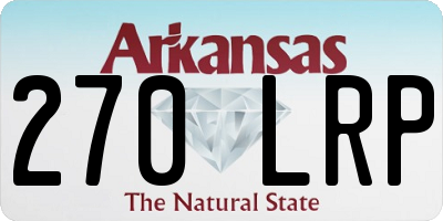 AR license plate 270LRP