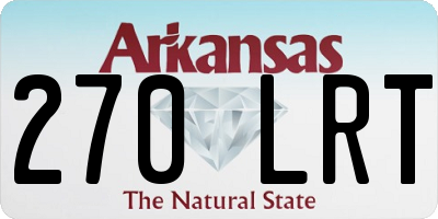 AR license plate 270LRT