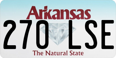 AR license plate 270LSE