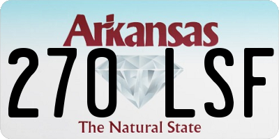 AR license plate 270LSF