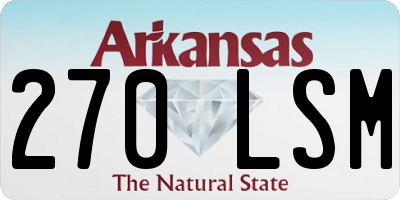 AR license plate 270LSM