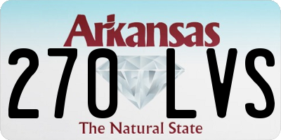 AR license plate 270LVS