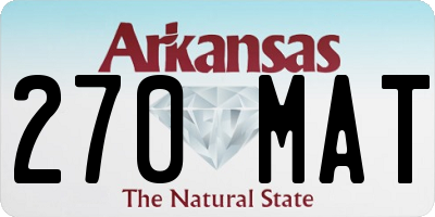 AR license plate 270MAT