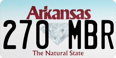 AR license plate 270MBR