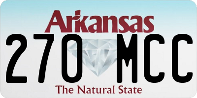 AR license plate 270MCC