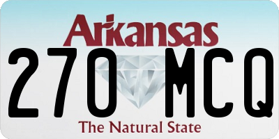 AR license plate 270MCQ