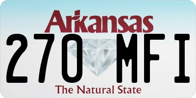 AR license plate 270MFI