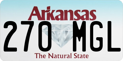 AR license plate 270MGL
