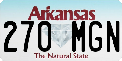 AR license plate 270MGN