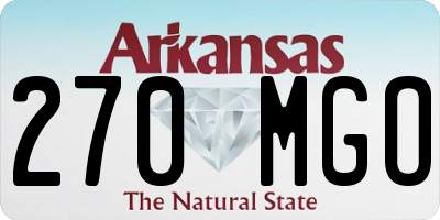 AR license plate 270MGO