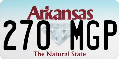 AR license plate 270MGP