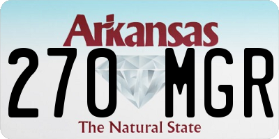 AR license plate 270MGR