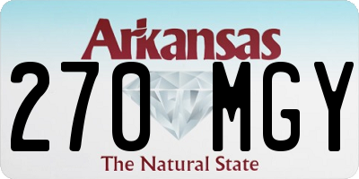 AR license plate 270MGY