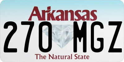 AR license plate 270MGZ