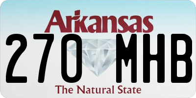 AR license plate 270MHB