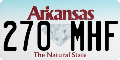 AR license plate 270MHF