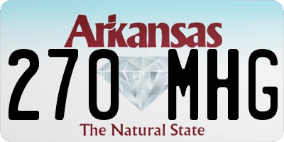 AR license plate 270MHG