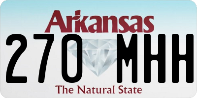 AR license plate 270MHH
