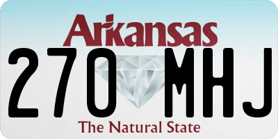 AR license plate 270MHJ
