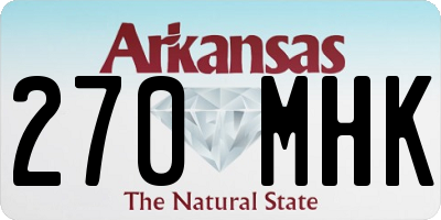 AR license plate 270MHK
