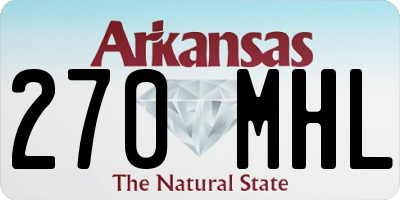 AR license plate 270MHL
