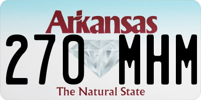 AR license plate 270MHM
