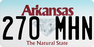 AR license plate 270MHN
