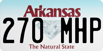 AR license plate 270MHP