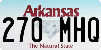 AR license plate 270MHQ