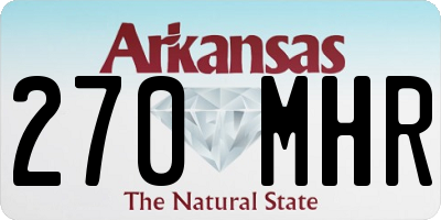 AR license plate 270MHR