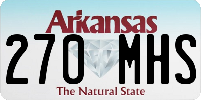 AR license plate 270MHS