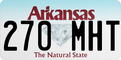 AR license plate 270MHT