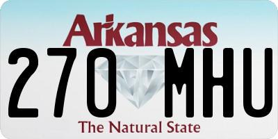AR license plate 270MHU