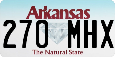 AR license plate 270MHX
