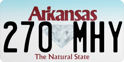 AR license plate 270MHY