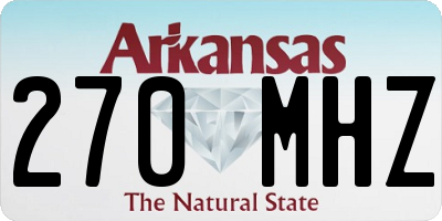 AR license plate 270MHZ