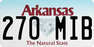 AR license plate 270MIB